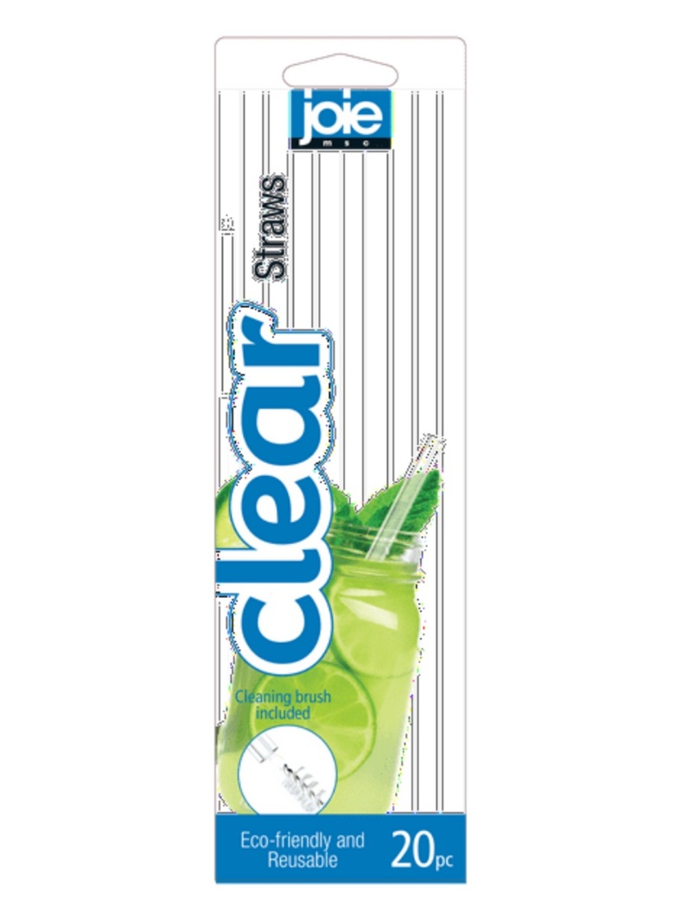 Joie Reusable Drinking Straws Pack of 20 NWT